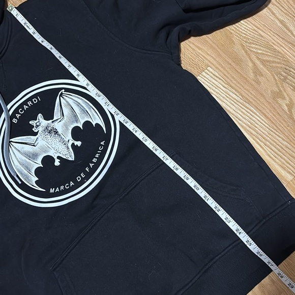 Bacardi Bat Logo Black Hoodie - Picture 6 of 7